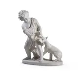 A white marble group by Joseph Gott, sculpture, sold Nov 2023