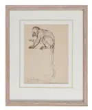 Monkey by Théophile Steinlen, Ink, sold Nov 2023