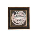 Fish on a plate by Caroline Conran, Oil on canvas, sold Nov 2023