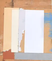 Coastal stacks (abstract composition) by Philip Reeves, Mixed media and collage, offered Oct 2023