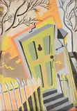 Green door by John Minton, 1935, Gouache, offered Oct 2023