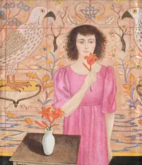 Birds of prey by Patricia O'brien, Oil on canvas, sold Oct 2023
