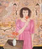 Birds of prey by Patricia O'brien, Oil on canvas, sold Oct 2023