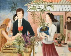 L'offerande by Patricia O'brien, Oil on canvas, offered Oct 2023