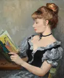 Claudine à la lecture by Marcel Dyf, 1970, Oil on canvas, sold Oct 2023