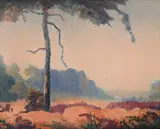 South wraxall by Walter James Steggles, Oil on canvas-board, sold Oct 2023