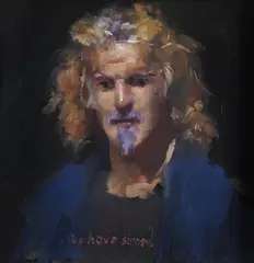 Billy connolly by Robert Lenkiewicz, Oil on canvas, offered Oct 2023
