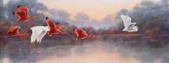 Tropical dawn by Kim Brooks, Oil on canvas, offered Oct 2023