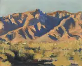 Arizona landscape by Roland Oudot, Oil on canvas, sold Oct 2023