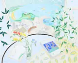 Cornish window by Nicholas Hely Hutchinson, Gouache, sold Oct 2023