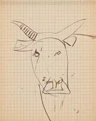 & robert macbryde by Robert Colquhoun, ink, sold Oct 2023