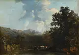 The watering place by David Cox, Oil on board, sold Oct 2023
