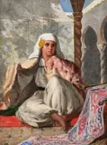 Algiers by Eliza Bridell Fox, Oil on canvas, sold Oct 2023