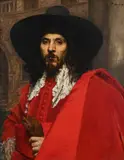 Cavalier by Ferdinand Roybet, Oil on panel, sold Oct 2023