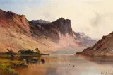 Loch awe by Alfred de Breanski Senior, Oil on canvas, sold Oct 2023