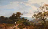 A peep at the sea, fairlight glen by Sidney Richard Percy, Oil on canvas, sold Oct 2023