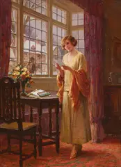 The gift by Sydney Percy Kendrick, Oil on canvas, sold Oct 2023