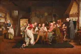 A game of speculation by George Smith, Oil on canvas, offered Oct 2023