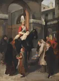 Whitehall by Godefroy Durand, Oil on panel, sold Oct 2023