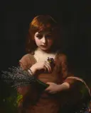 Sweet lavender by James Sant, Oil on canvas, sold Oct 2023
