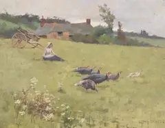 Taking a break by Leghe Suthers, Oil on canvas, offered Oct 2023