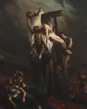 Descent from the cross by Charles Ricketts, Oil on canvas, sold Oct 2023