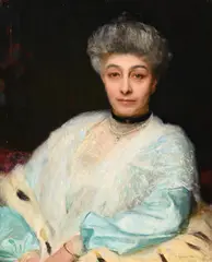 Portrait of a lady by George Spencer Watson, Oil on canvas, sold Oct 2023