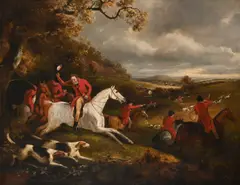 Breaking cover by Philip Reinagle, Oil on canvas, sold Oct 2023