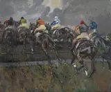 The open ditch by Peter Biegel, Oil on canvas, sold Oct 2023