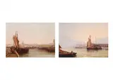 Untitled by Arthur Joseph Meadows, Oil on canvas Both signed and dated '1885', sold Oct 2023
