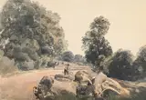 Landscape with logger by Peter De Wint, Watercolour, offered Oct 2023