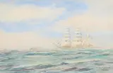 Report me all well by William Lionel Wyllie, Watercolour, offered Oct 2023