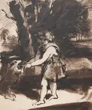 Preparatory sketch for the portrait of the hon john tufton by Joshua Reynolds, drawing, sold Oct 2023