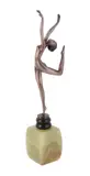 Ecstasy, an art deco patinated bronze model of a nude dancer by Josef Lorenzl, BRONZE, sold Oct 2023