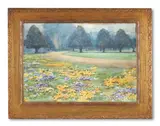 Hampton court by Edith Fisher, 1919, Watercolour, sold Oct 2023