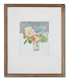 Roses by George Clausen, Watercolour, sold Oct 2023