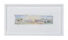 South downs by Daniel Chatto, Watercolour, sold Oct 2023