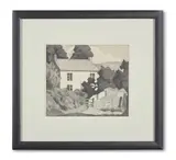 The white house (dry 30) by Robert Bevan, Lithograph, sold Oct 2023