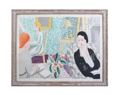 The school room by Vanessa Bell, Lithograph printed in colours, sold Oct 2023