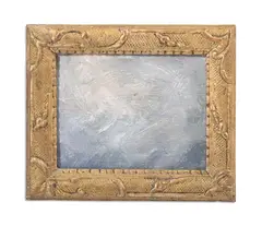 Cloud study by Melita Denaro, Oil on panel, sold Oct 2023