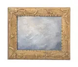 Cloud study by Melita Denaro, Oil on panel, sold Oct 2023