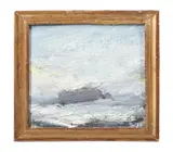 The fished fear has slightly dissapeared by Melita Denaro, Oil on panel, sold Oct 2023