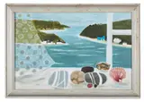 Rocks and shells on the window sill by Mary Fedden, Oil on canvas, sold Oct 2023