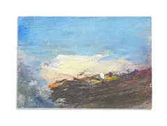 Landscape by Melita Denaro, 2015, Oil on board, sold Oct 2023