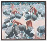 Sorting sheet by Louise Sturgis, Oil on canvas, sold Oct 2023