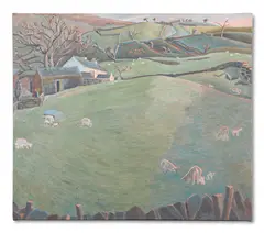 Farmhouse in longsleddale (docker nook) by Louise Sturgis, Oil on canvas, sold Oct 2023