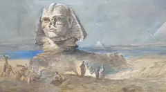 The Sphinx by William Lee, watercolour, offered Mar 2024