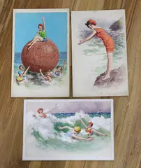 Bathing by Charles Thomas Howard, watercolor, sold Mar 2024