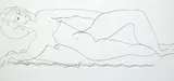 Black ink by Edward Wolfe, ink, sold Mar 2024