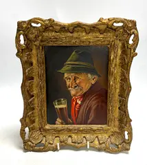 Happy Days by Franz Xaver Wölfle, oil on board, sold Mar 2024